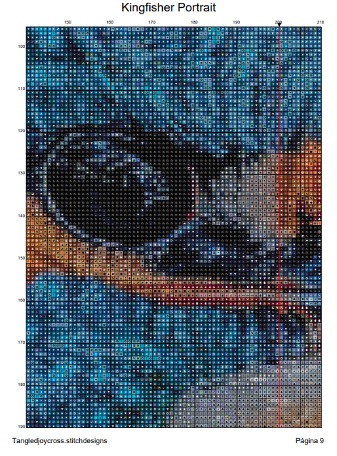 Patrón Digital: Retrato de un Martín Pescador