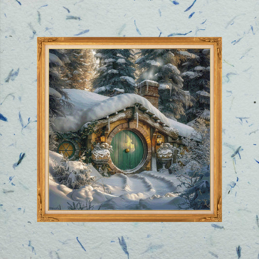 Patron digital de Punto de Cruz:Casa de Hobbit Nevada