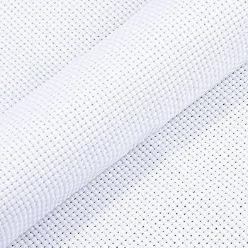 Tela para bordar, aida, cuenta de 16 / 18 count, material 100% algodón. Tamaño 49 x 75 cm.