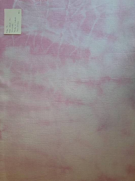 Tela Aida para bordado punto de cruz, color rosa claro