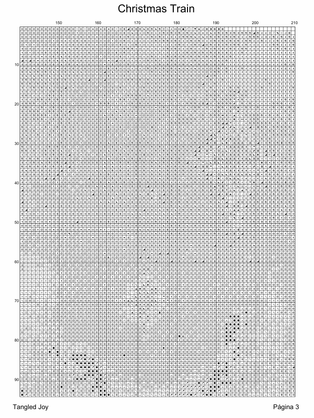 Christmas Train Stocking Cross Stitch Chart: Full Coverage Pattern Keeper Compatible (PDF Download)